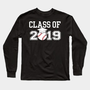 Class of 2019 Vintage Shirt Graduation Baseball Gift Senior Long Sleeve T-Shirt